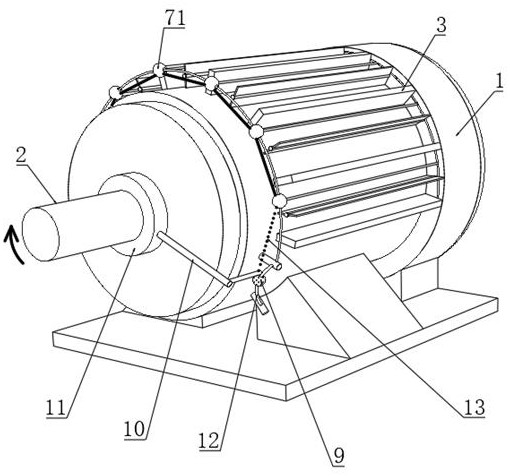 A self-assisted shaking type double air-cooled motor