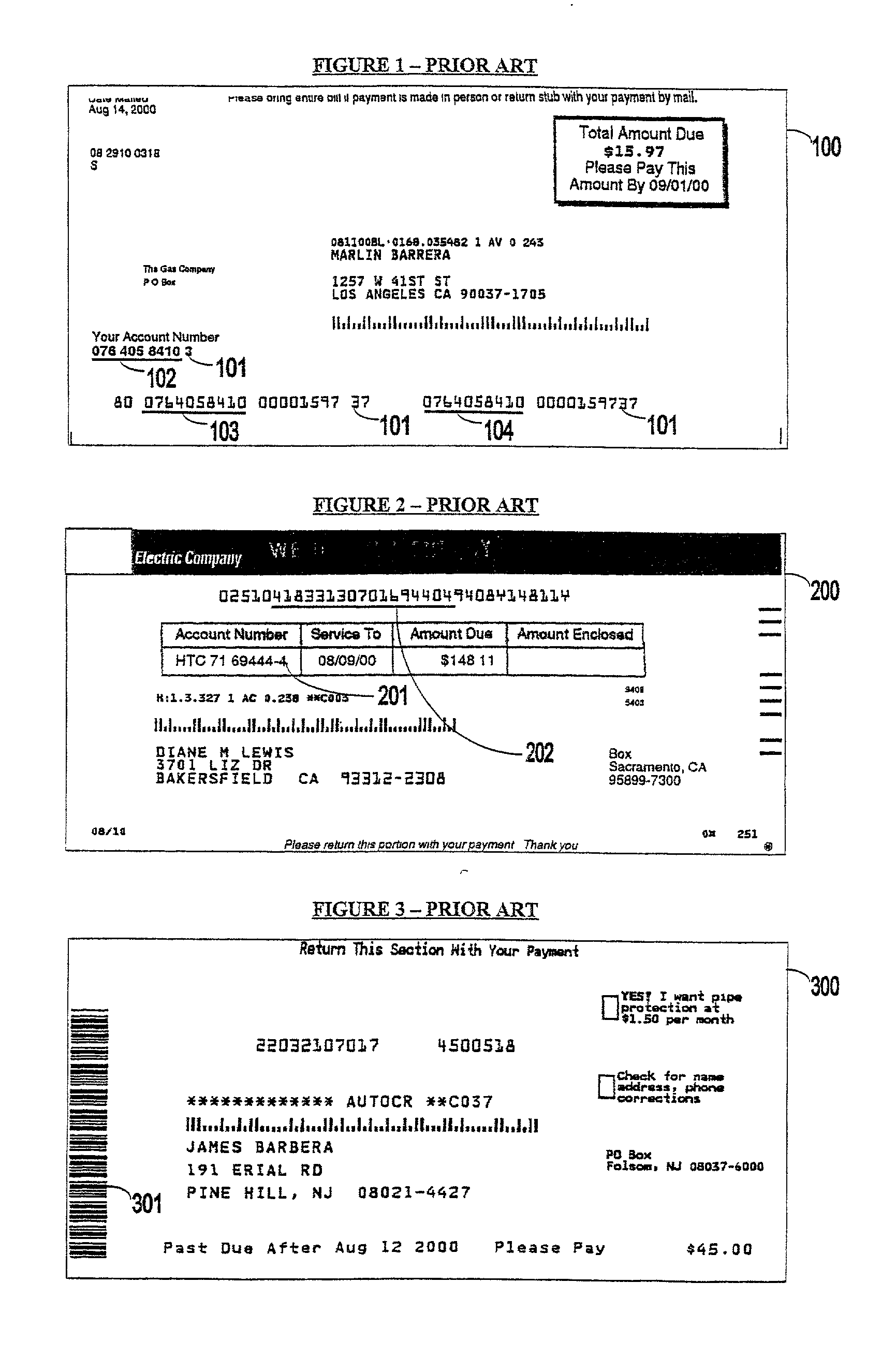 Bar coded bill payment system and method