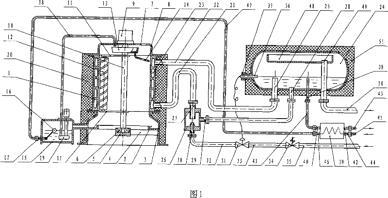 Ejector pump liquid feeding vertical cylinder type ice-making machine