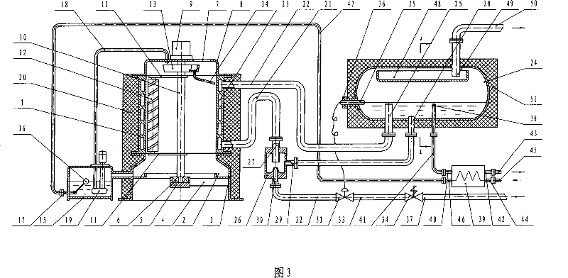 Ejector pump liquid feeding vertical cylinder type ice-making machine