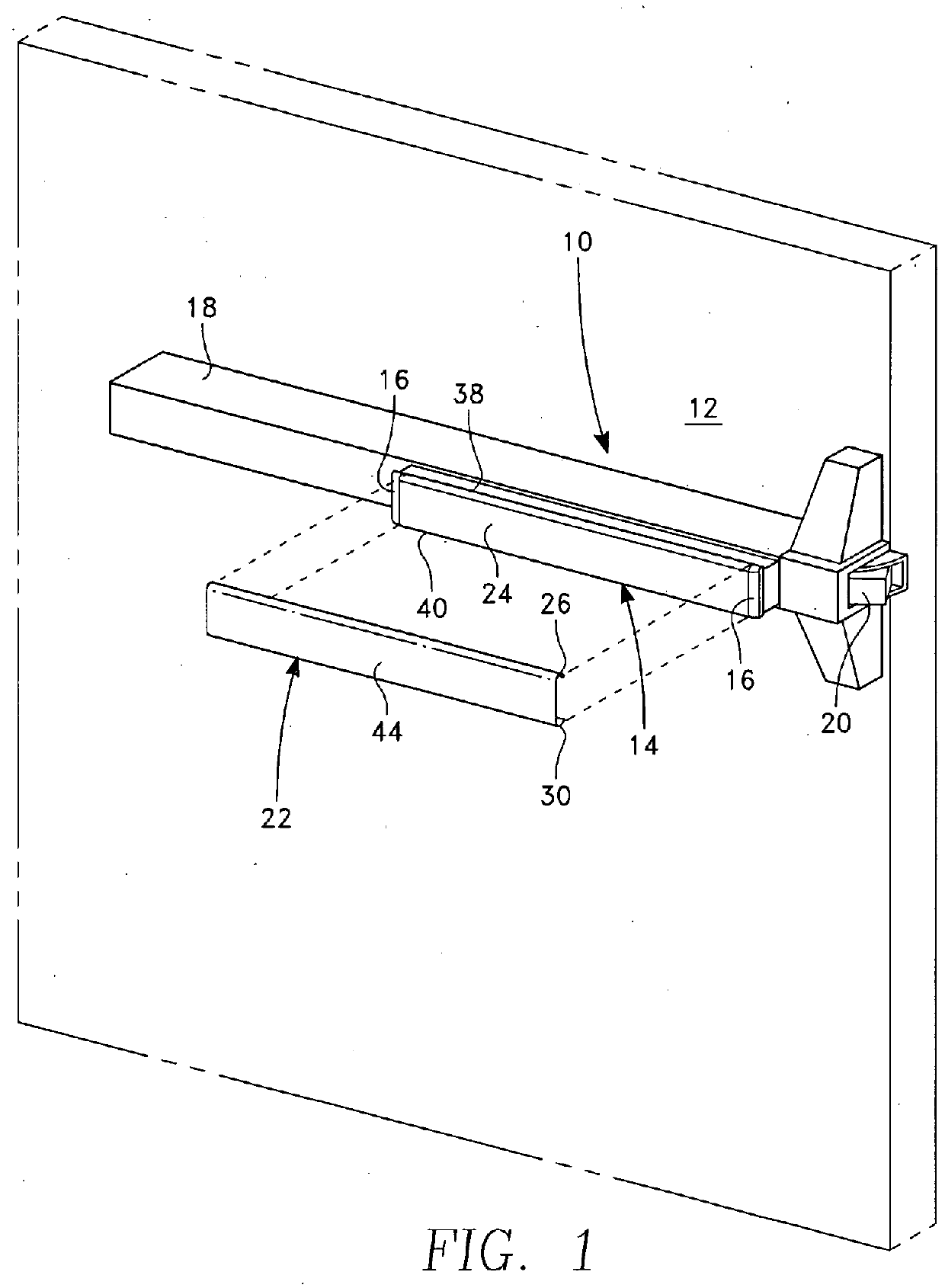 Cover trim for a push bar of an exit device