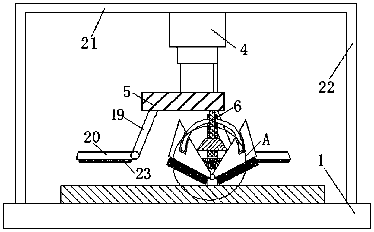 Cutting and grinding device for production and processing of aluminum-plastic curtain wallboard