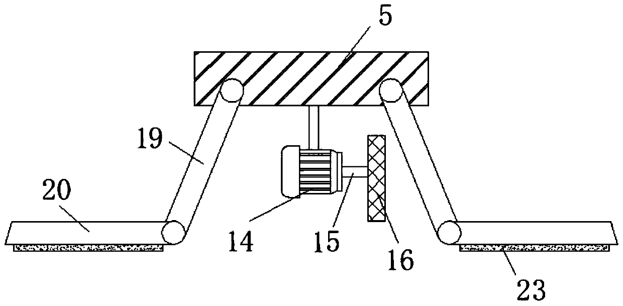 Cutting and grinding device for production and processing of aluminum-plastic curtain wallboard