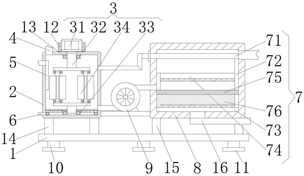 Waste gas and wastewater integrated treatment device and treatment method thereof