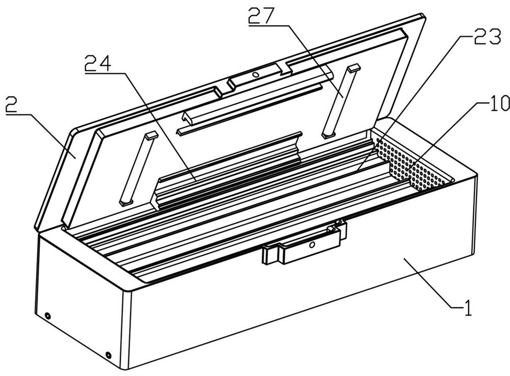 Cleaning and sterilizing device for bovine embryo transplantation gun assembly