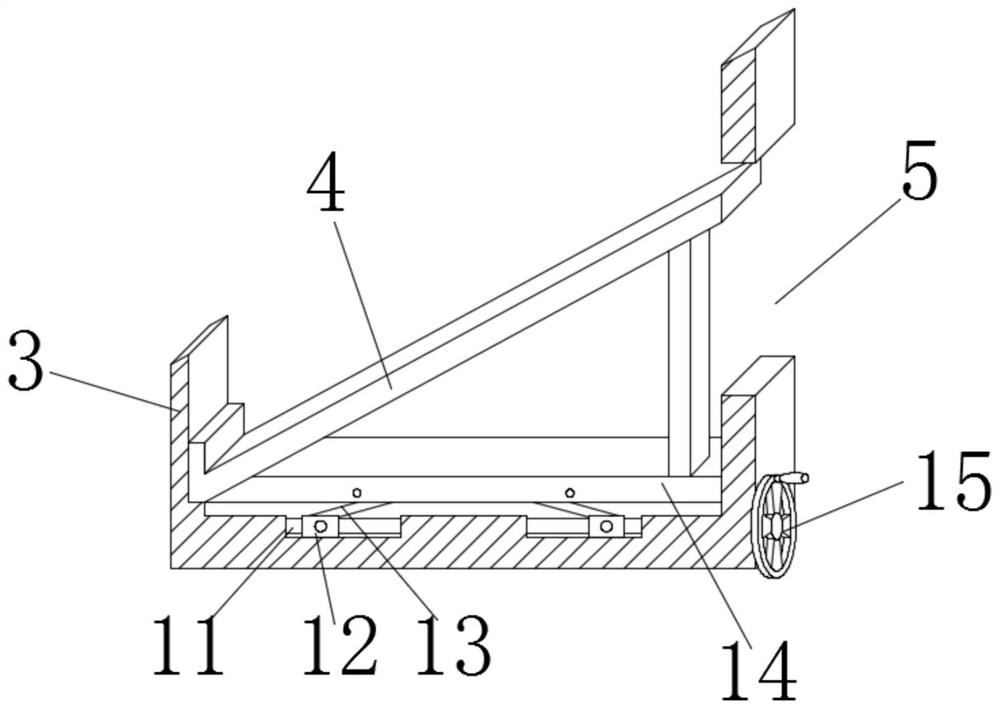 Conveying trolley for concrete pre-embedded angle steel guide rails and use method of conveying trolley