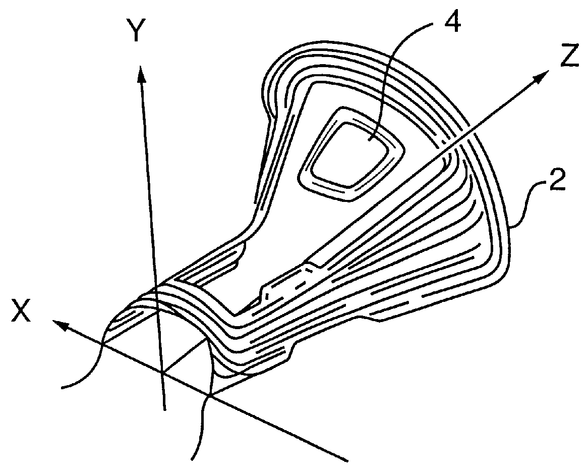 Deflection yoke having net shaped correction projections