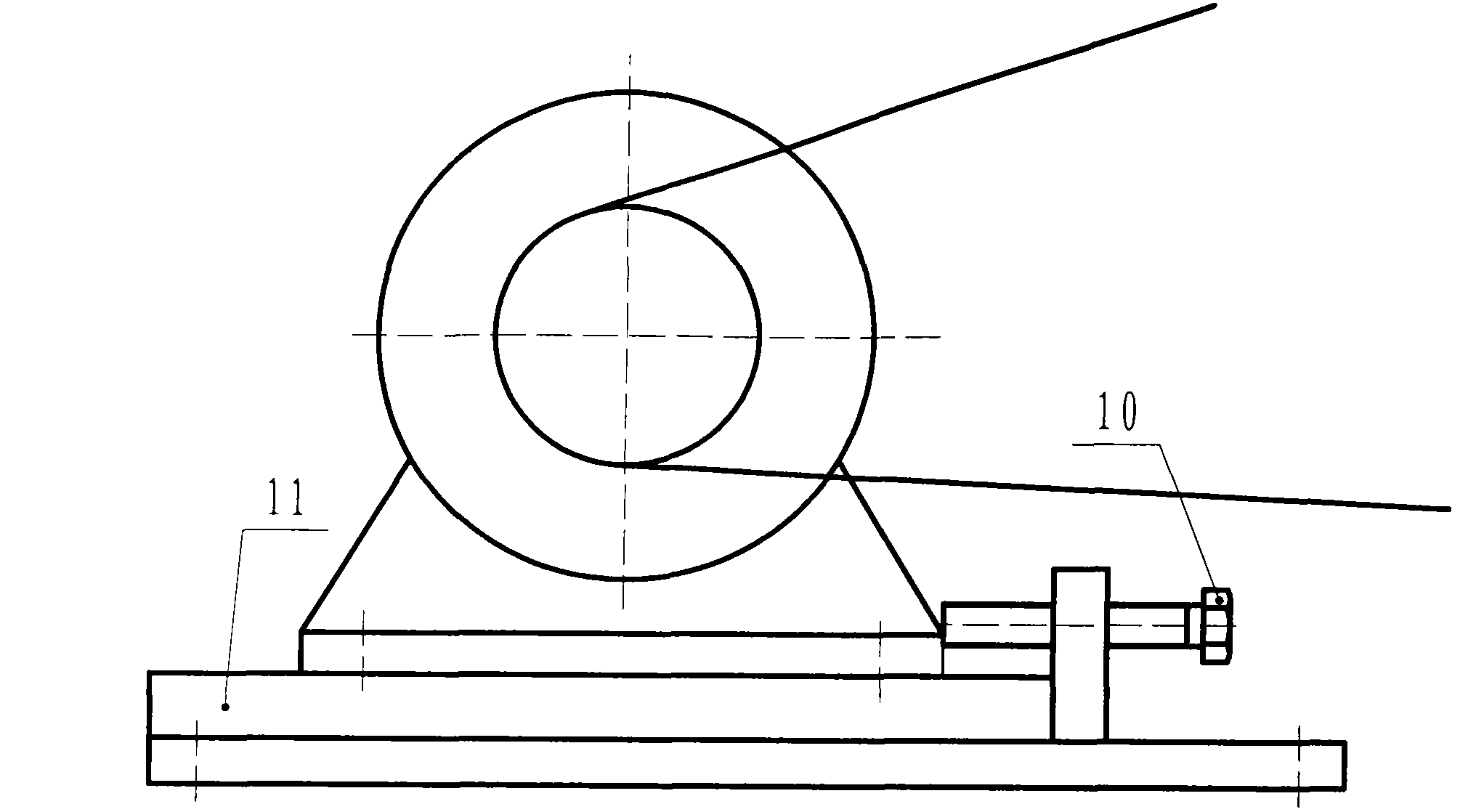 Quick automatic tensioning mechanism of dynamic triple connecting rod