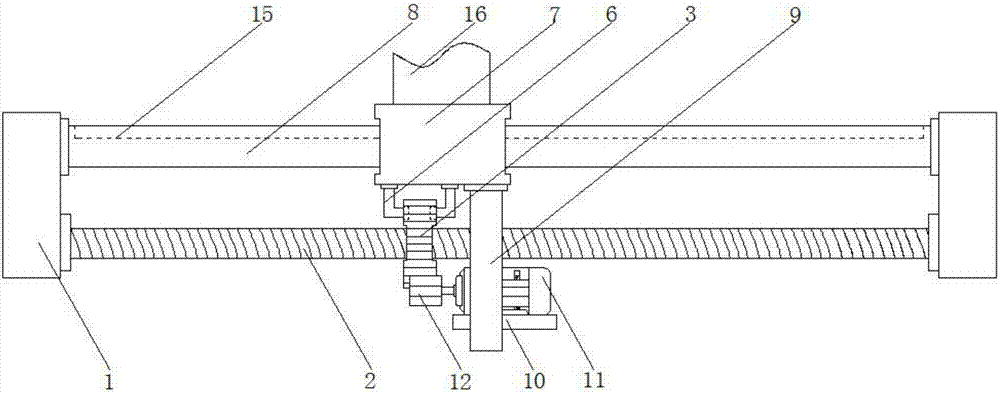 Ball-screw and linear guide capable of sliding automatically