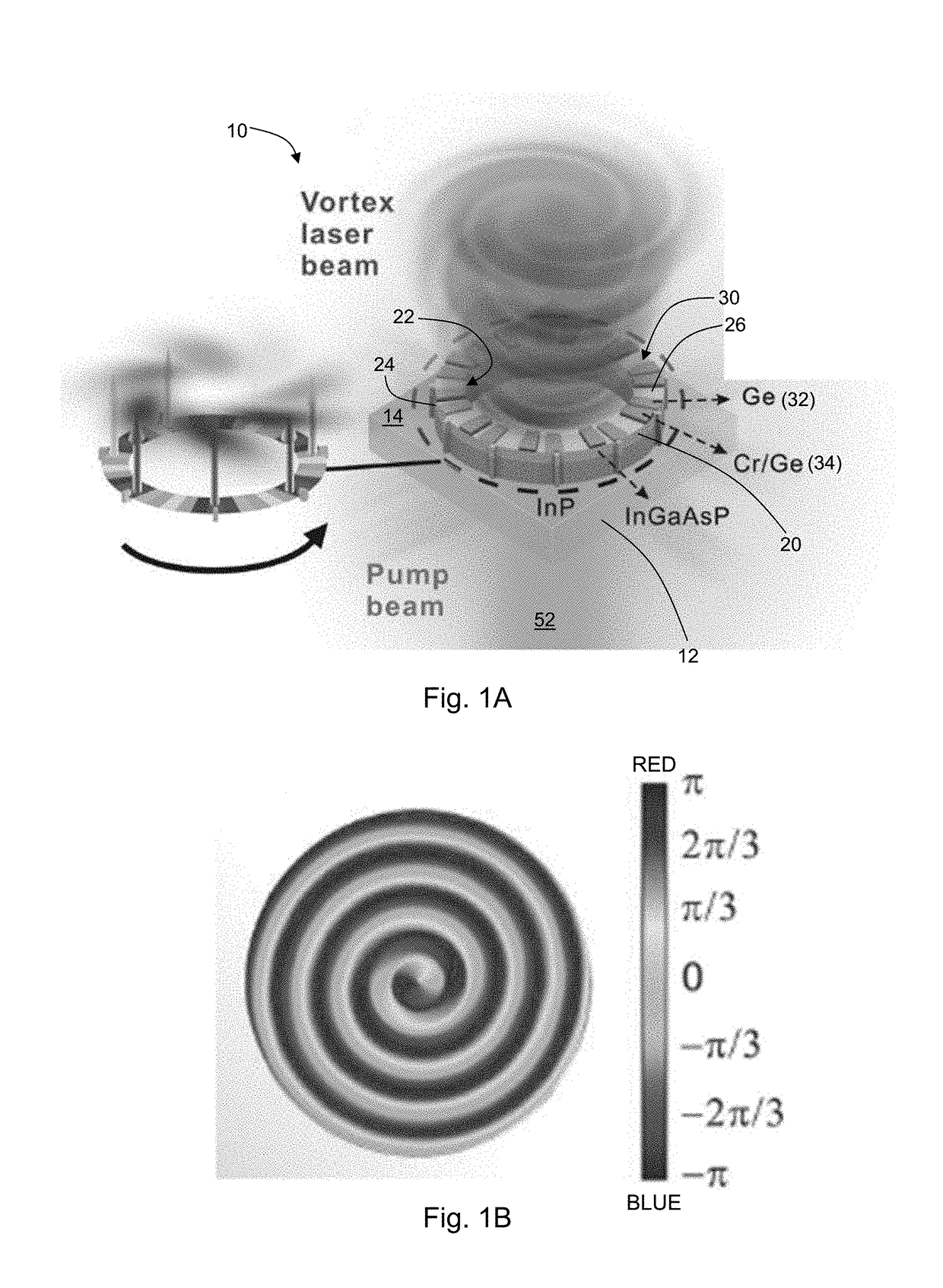 Orbital angular momentum microlaser and method