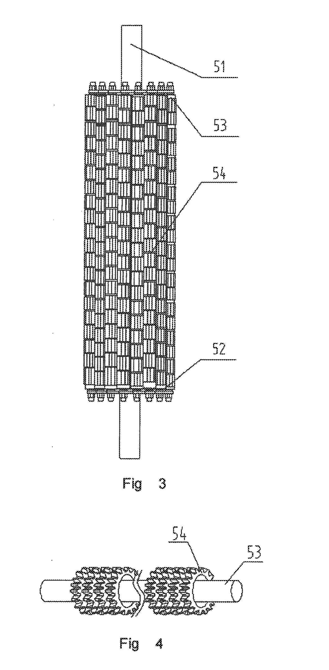 Hot rolled slab impact type mechanical scale removal device