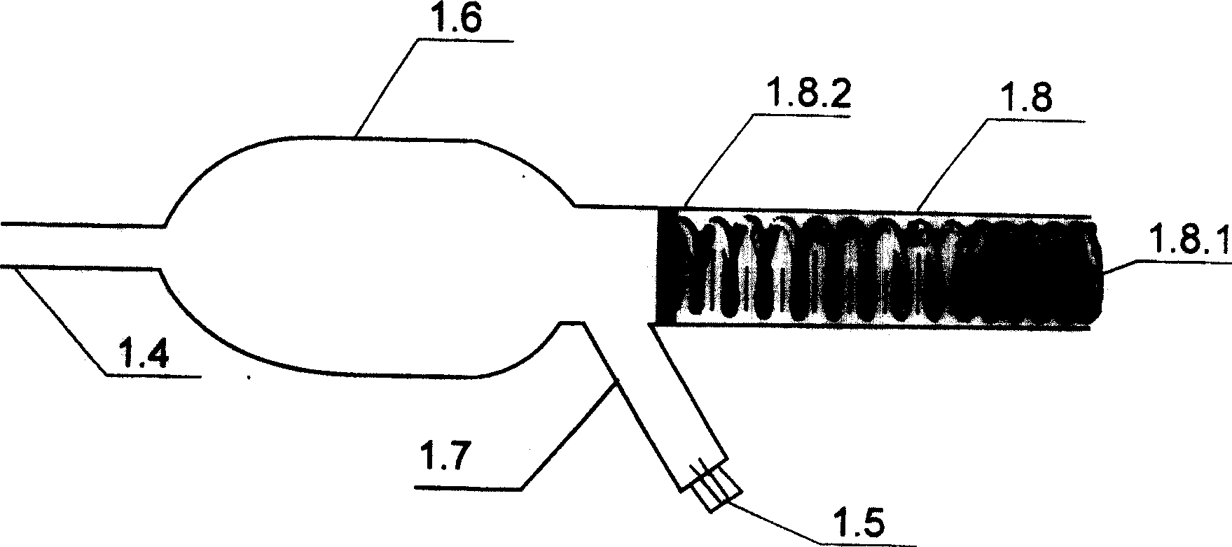 Double airbag trachea cannula