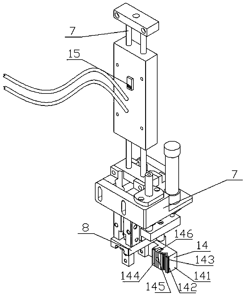 Discharge device of industrial mechanical claw
