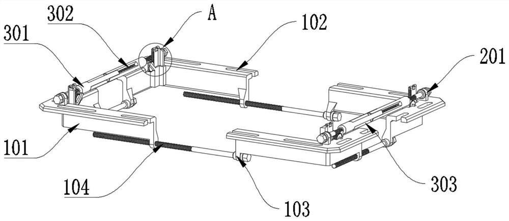 A complete set of power cabinet combination balance adjustment device