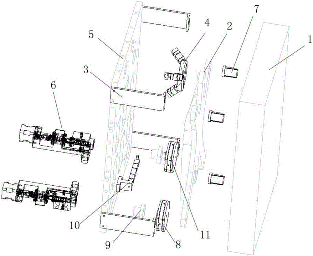 Back support form support structure for large-aperture reflector