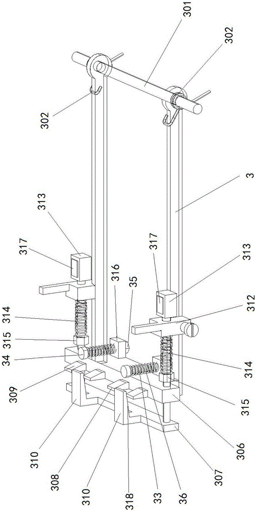 Bag opening and closing mechanism on novel bagging machine