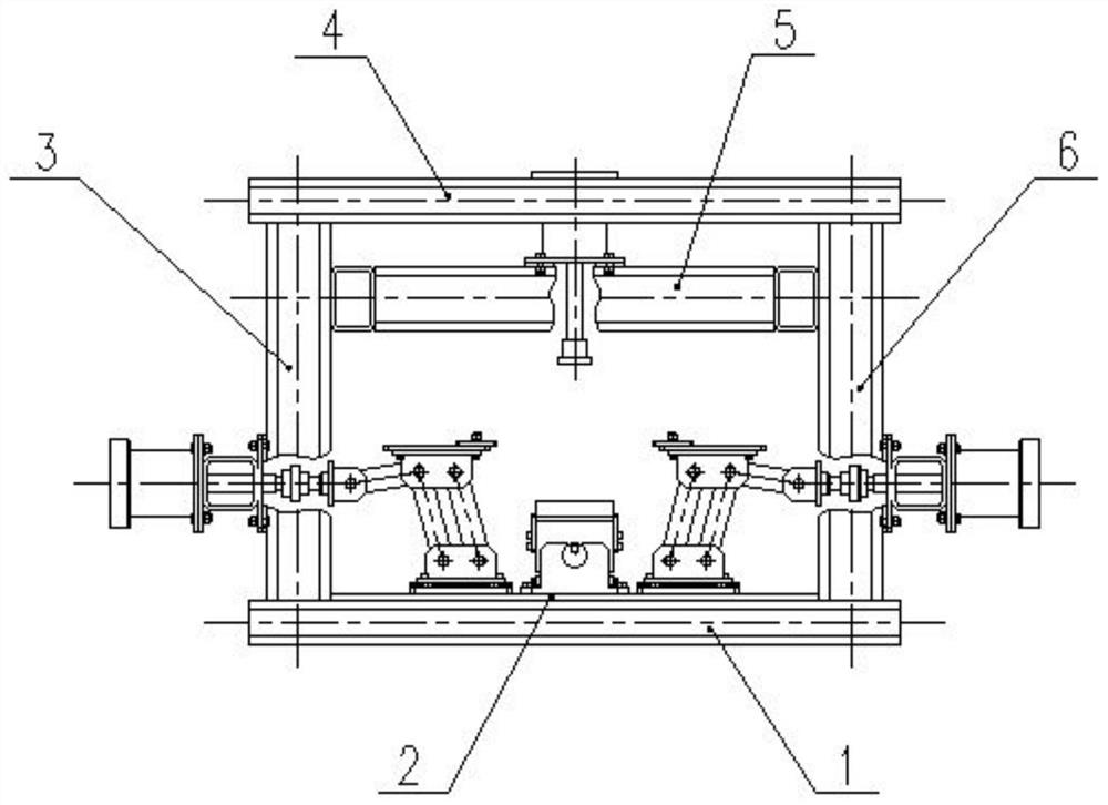 A three-way hydraulic four-link assembly platform