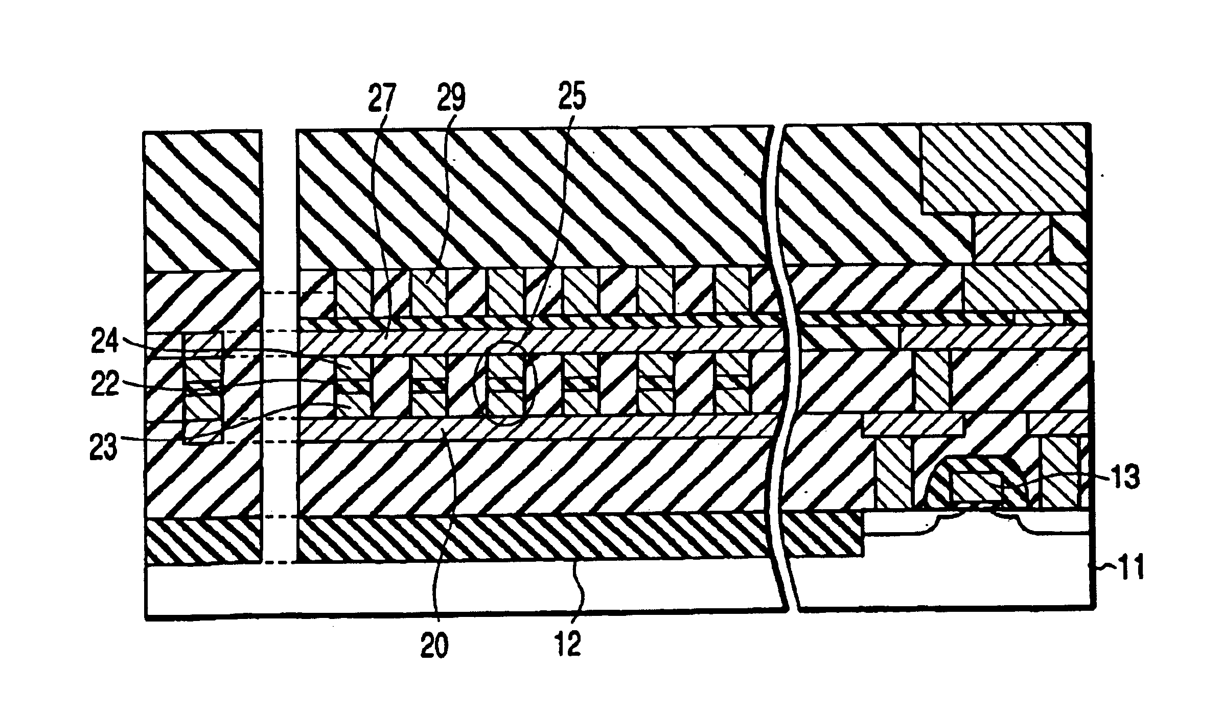 Semiconductor memory device utilizing tunnel magneto resistive effects and method for manufacturing the same