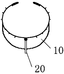 Head-face symmetry measuring device and system