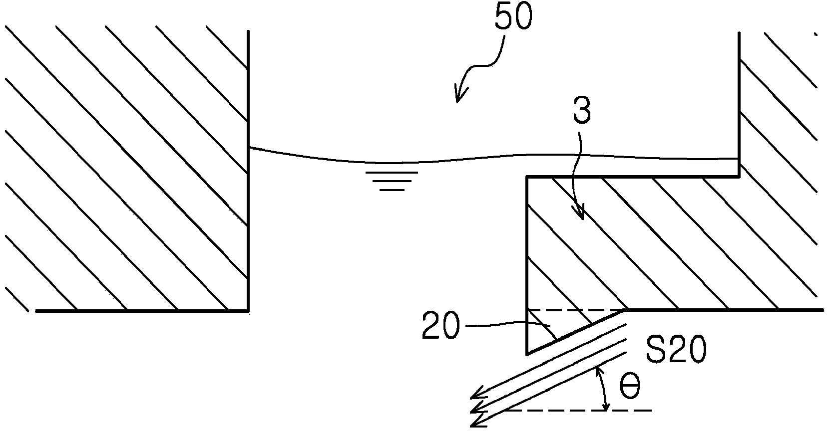 Drillship having block for preventing vortex with concave type flow stabilizer part in moonpool