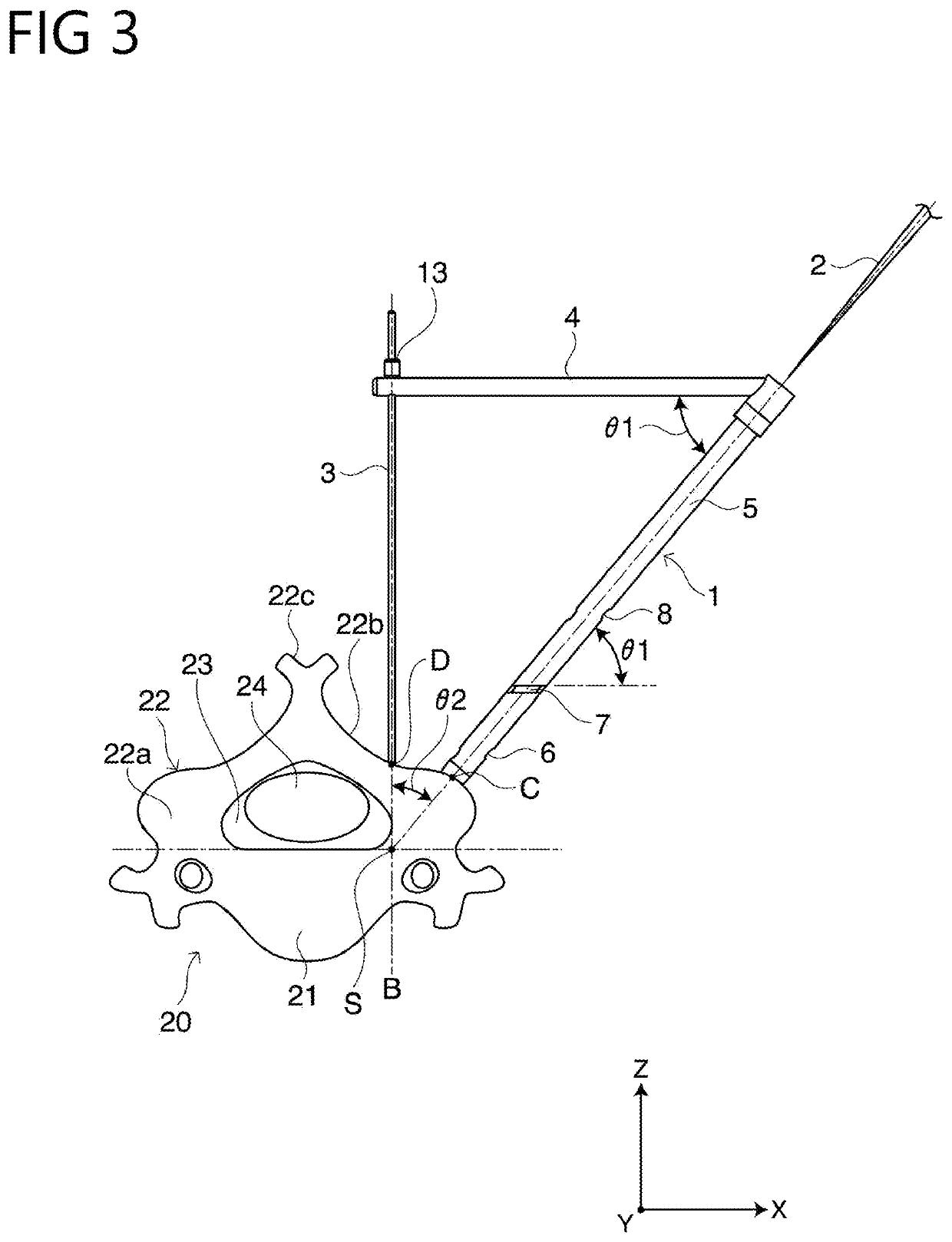 Puncture tool guiding device