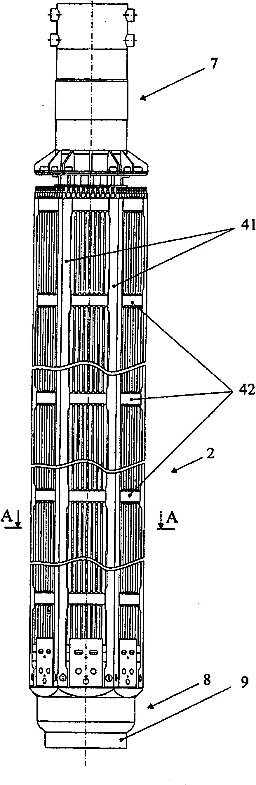 Nuclear reactor (variants), fuel assembly consisting of driver-breeding modules for a nuclear reactor (variants) and a fuel cell for a fuel assembly