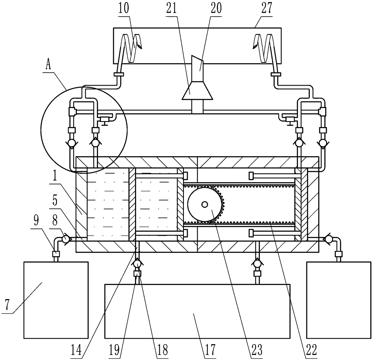 Animal blood vessel intima damage experiment device