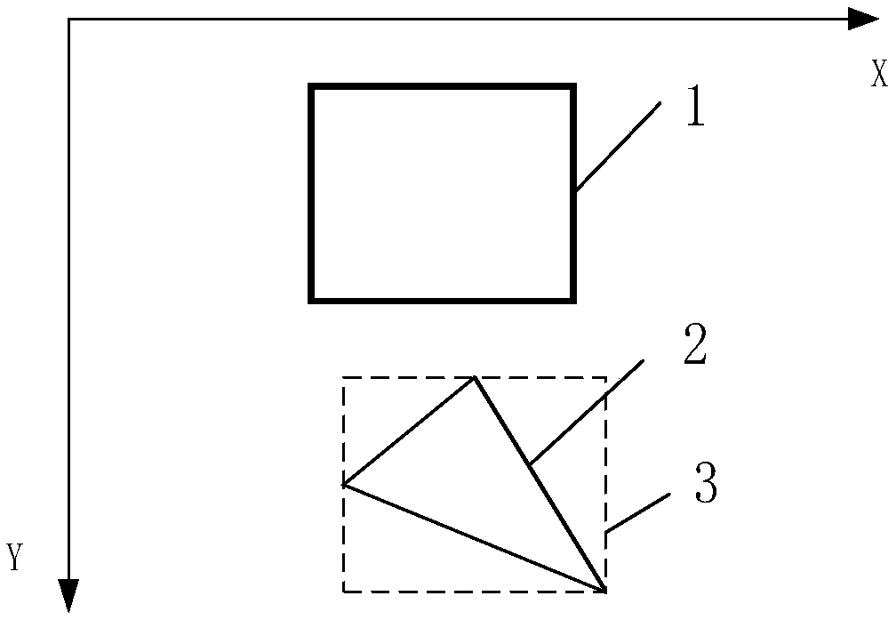 Polygon graphic element cutting method based on a bounding box, computer-readable storage medium, electronic device