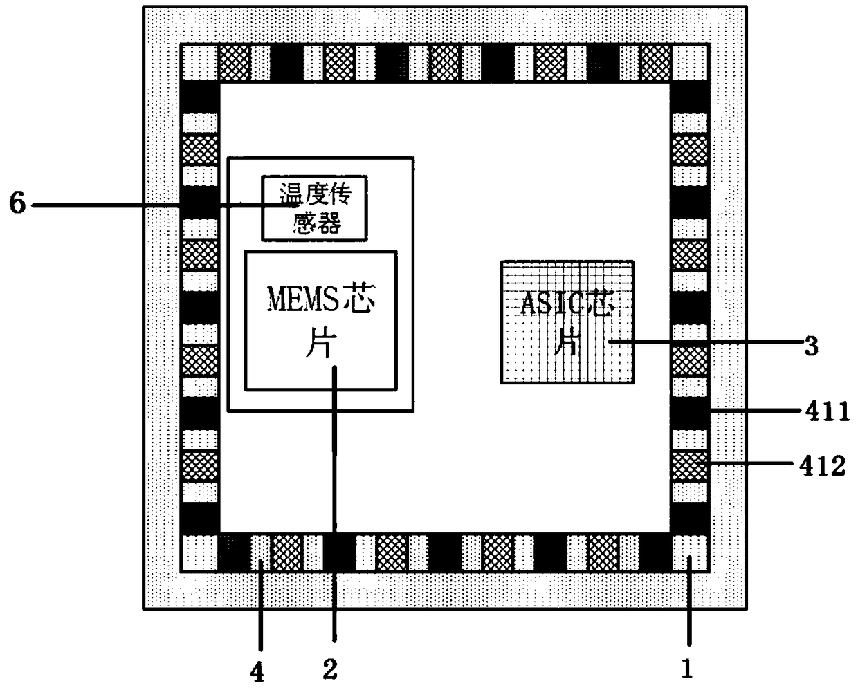 A mems package with heat sink and magnetic shield and preparation method thereof