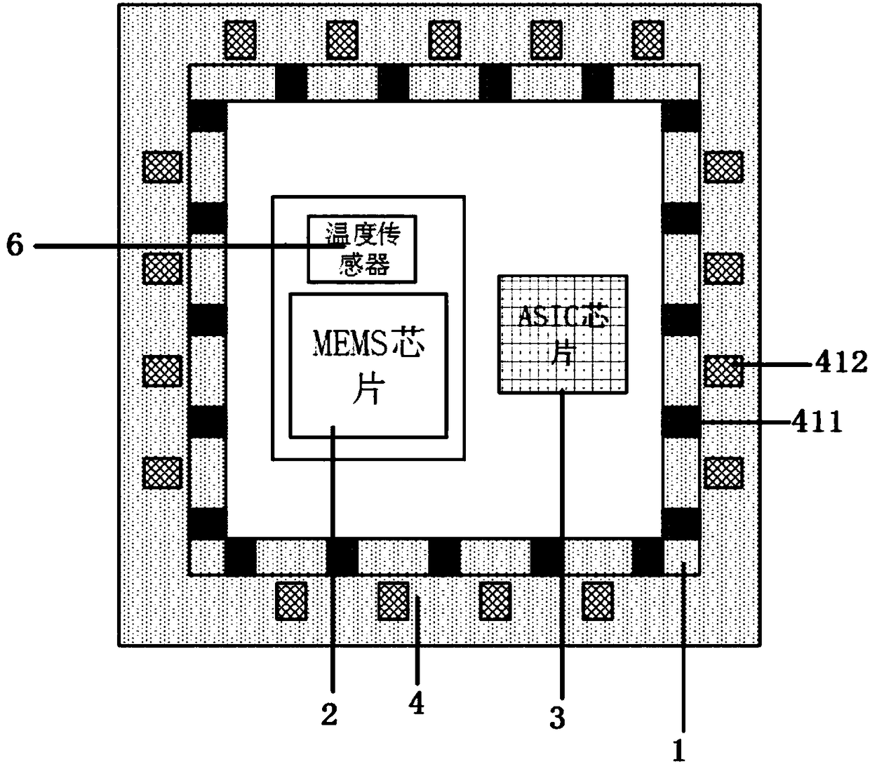 A mems package with heat sink and magnetic shield and preparation method thereof