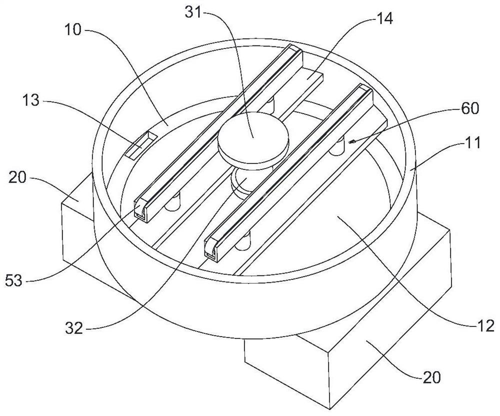 Round glass edge grinding device based on computer control