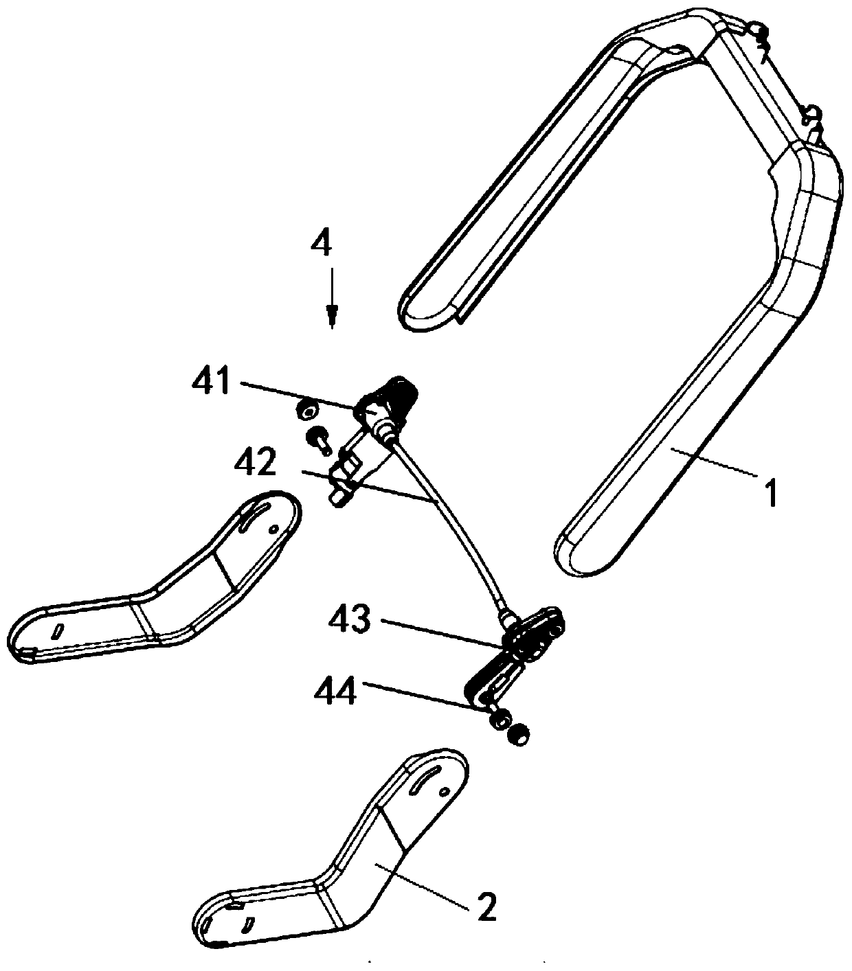 Device for improving comfort level of automobile seat and increasing sitting space