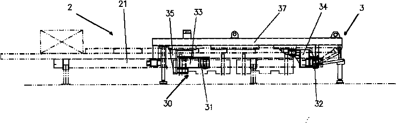 Telescopic door frame of platform vehicle