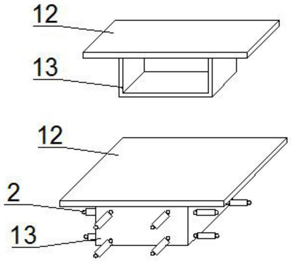 Fabricated FRP concrete combined guy rope tower type lining foundation platform and construction method thereof