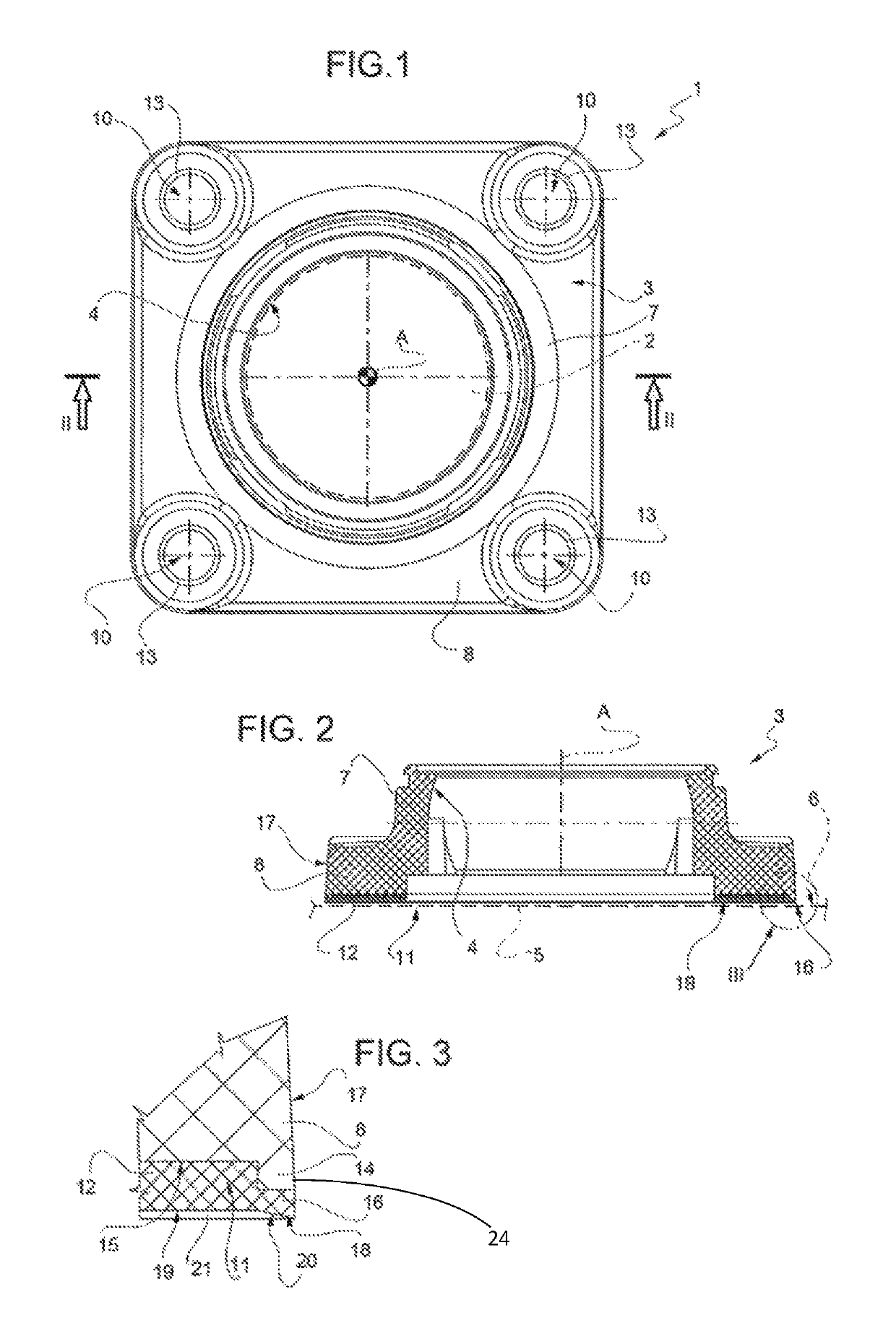 Bearing housing in particular designed for the food industry