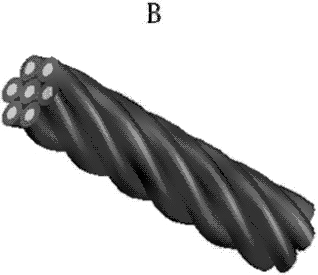 Electromagnetic shielding cable preparing method