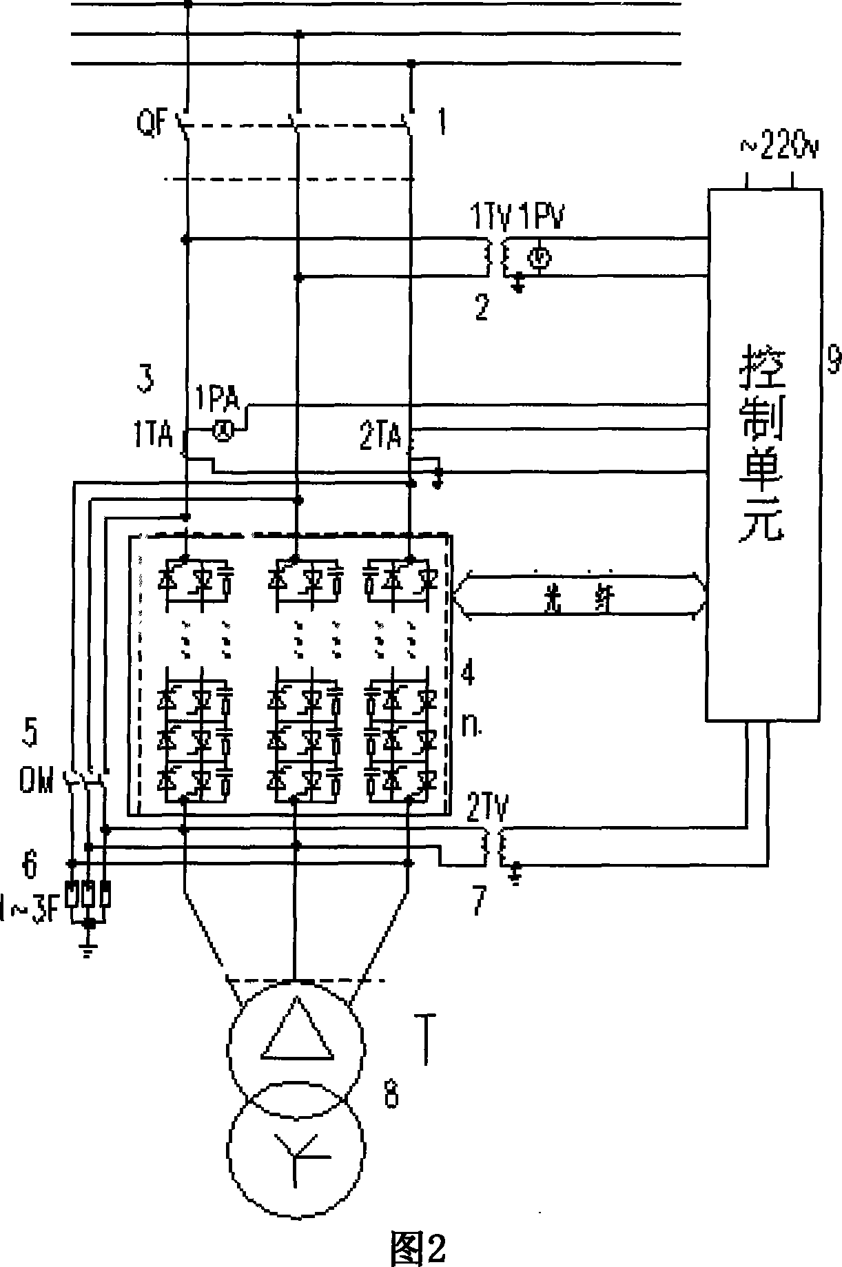 Method and device for inhibiting transformer no-load switchon surge