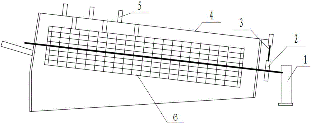 Continuous flipping vibration device of screening barrel