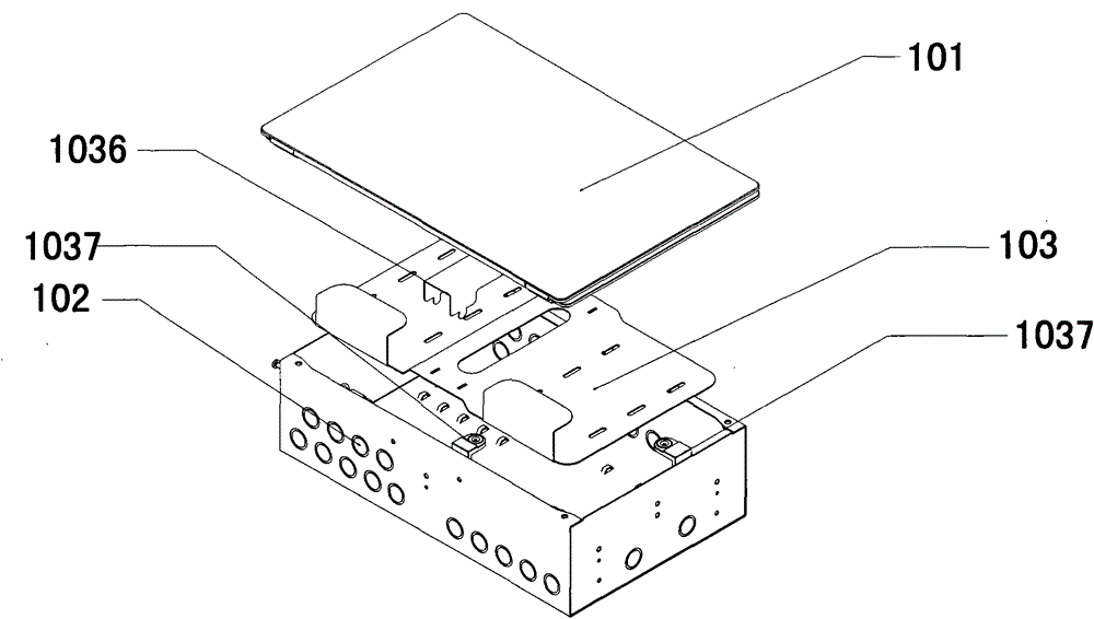 Heat-conductive durable strong-current and weak-current two-functional electric box