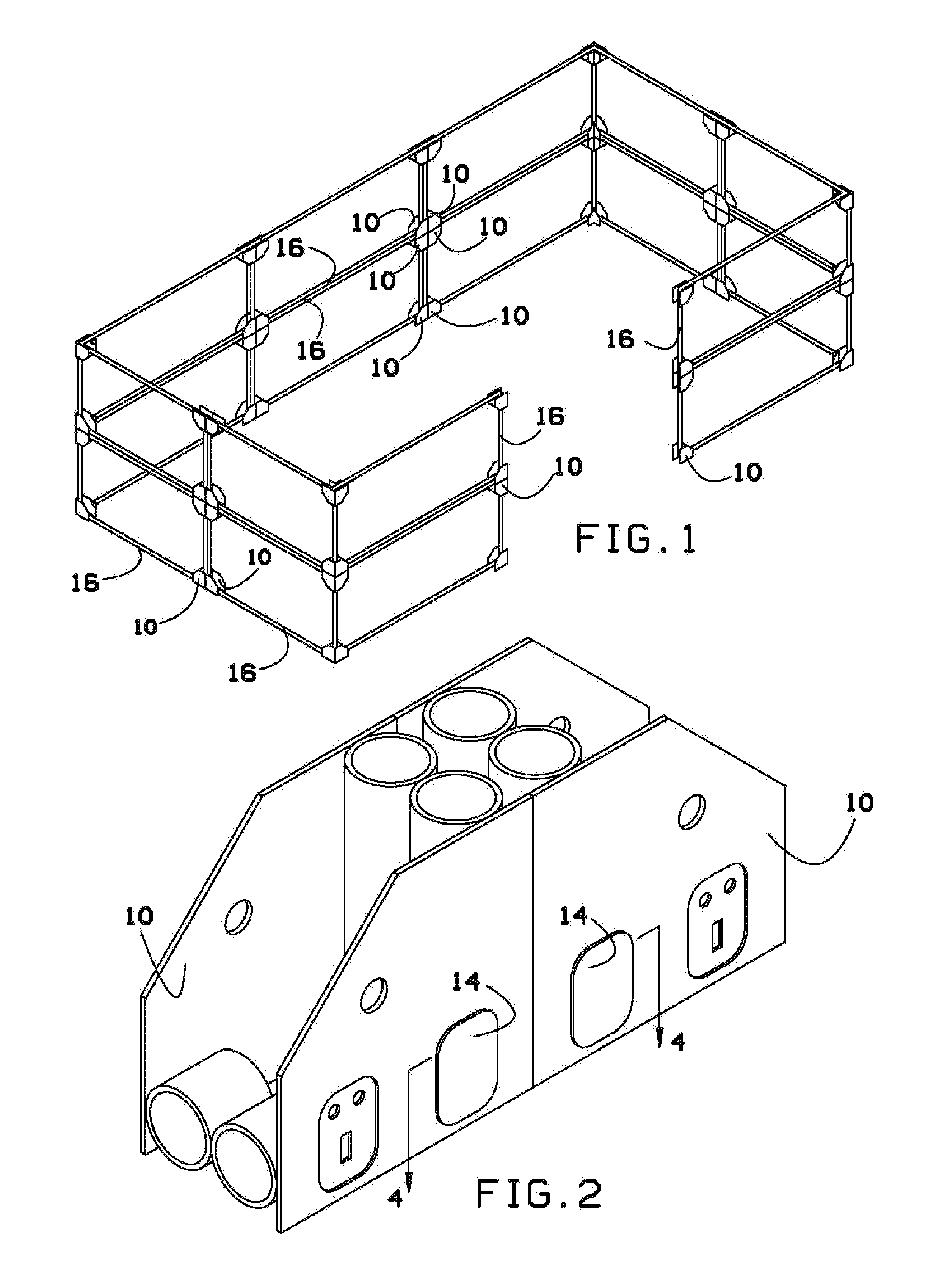 Interlocking joint system for emergency structures