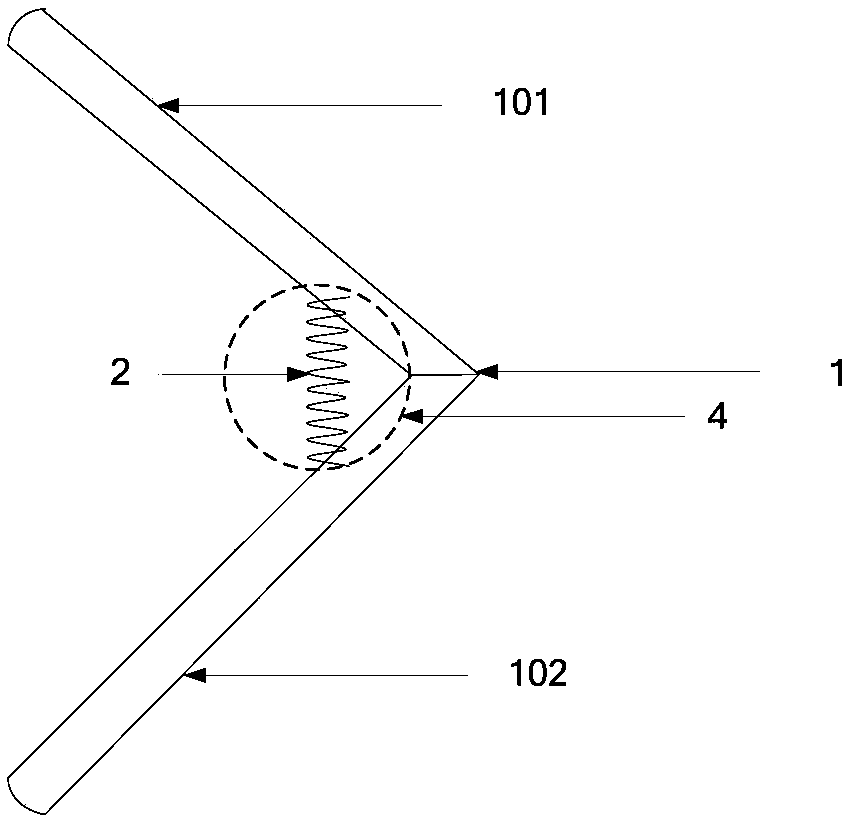 A pressurized water replenishing device for a vertical circulating water tank