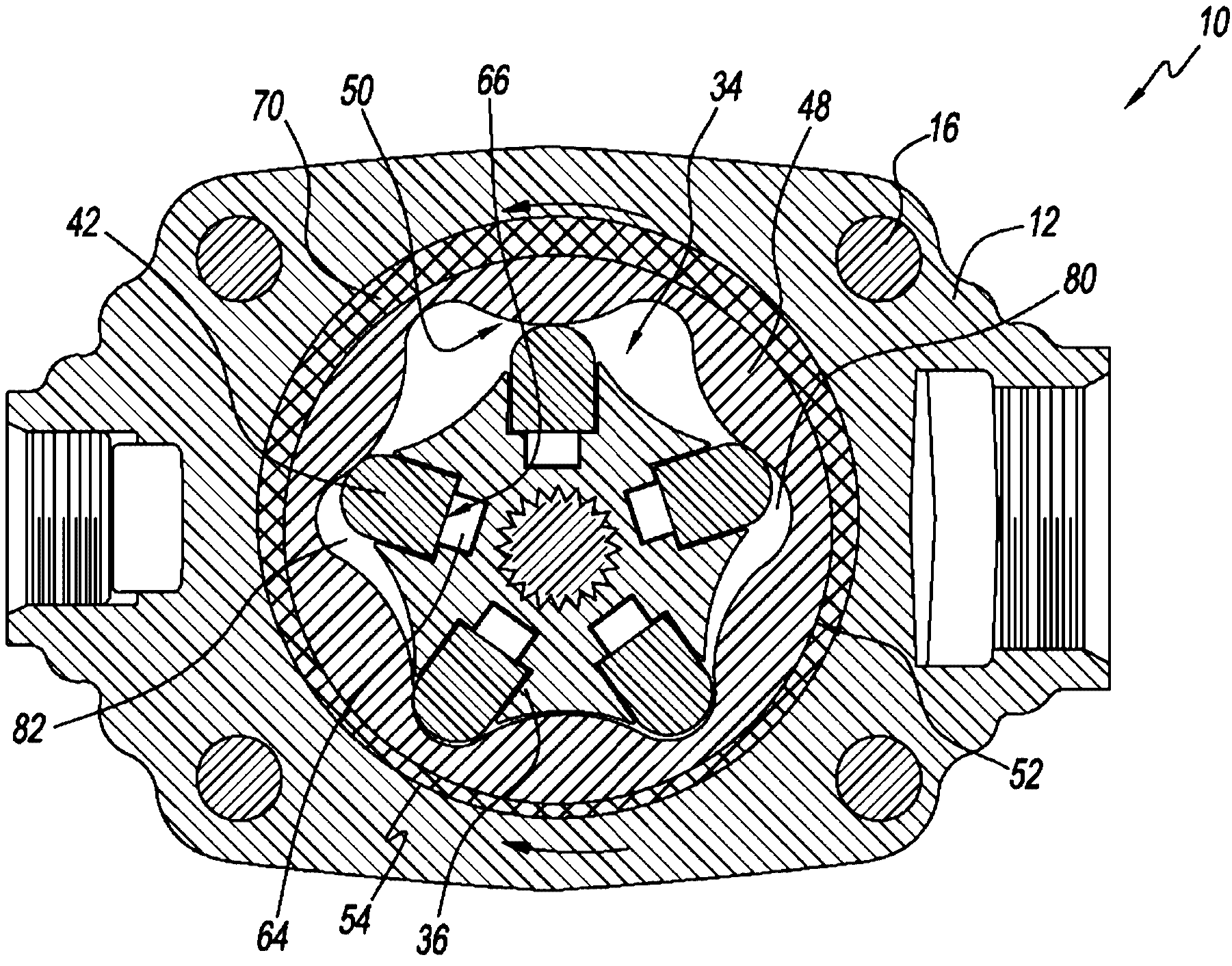 Gerotor hydraulic pump