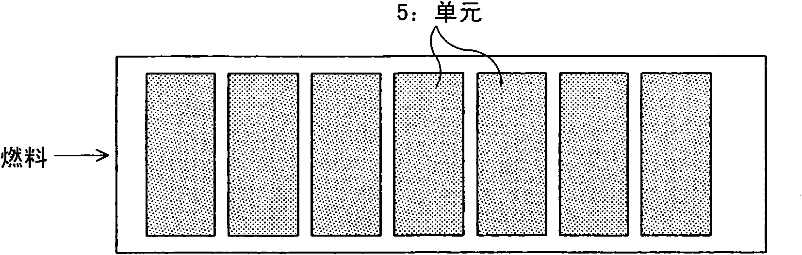 Lateral-striped solid-oxide fuel cell