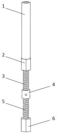 Rivet riveting device and method for coke pushing rod of coke pusher ...