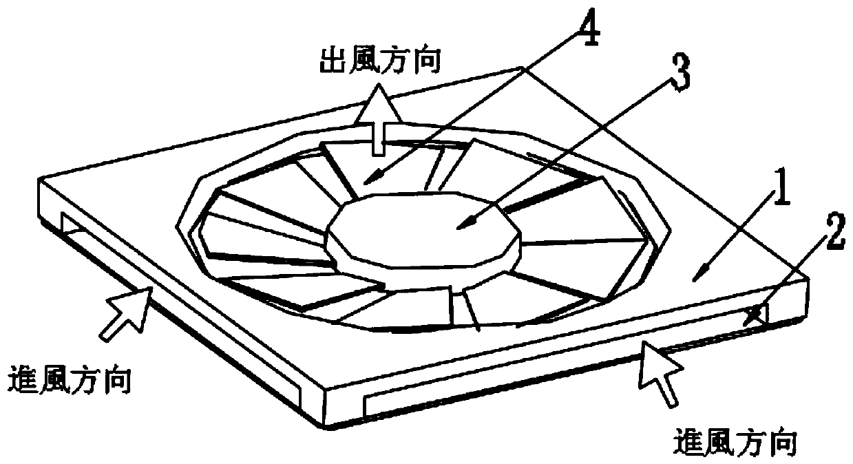 Thin-type side-in and straight-out heat dissipation fan