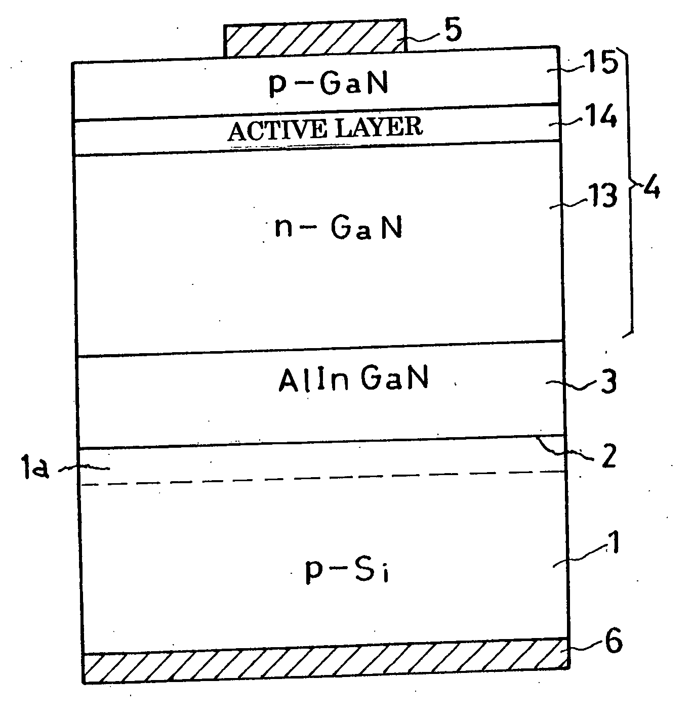Nitride-based semiconductor device of reduced voltage drop, and method of fabrication