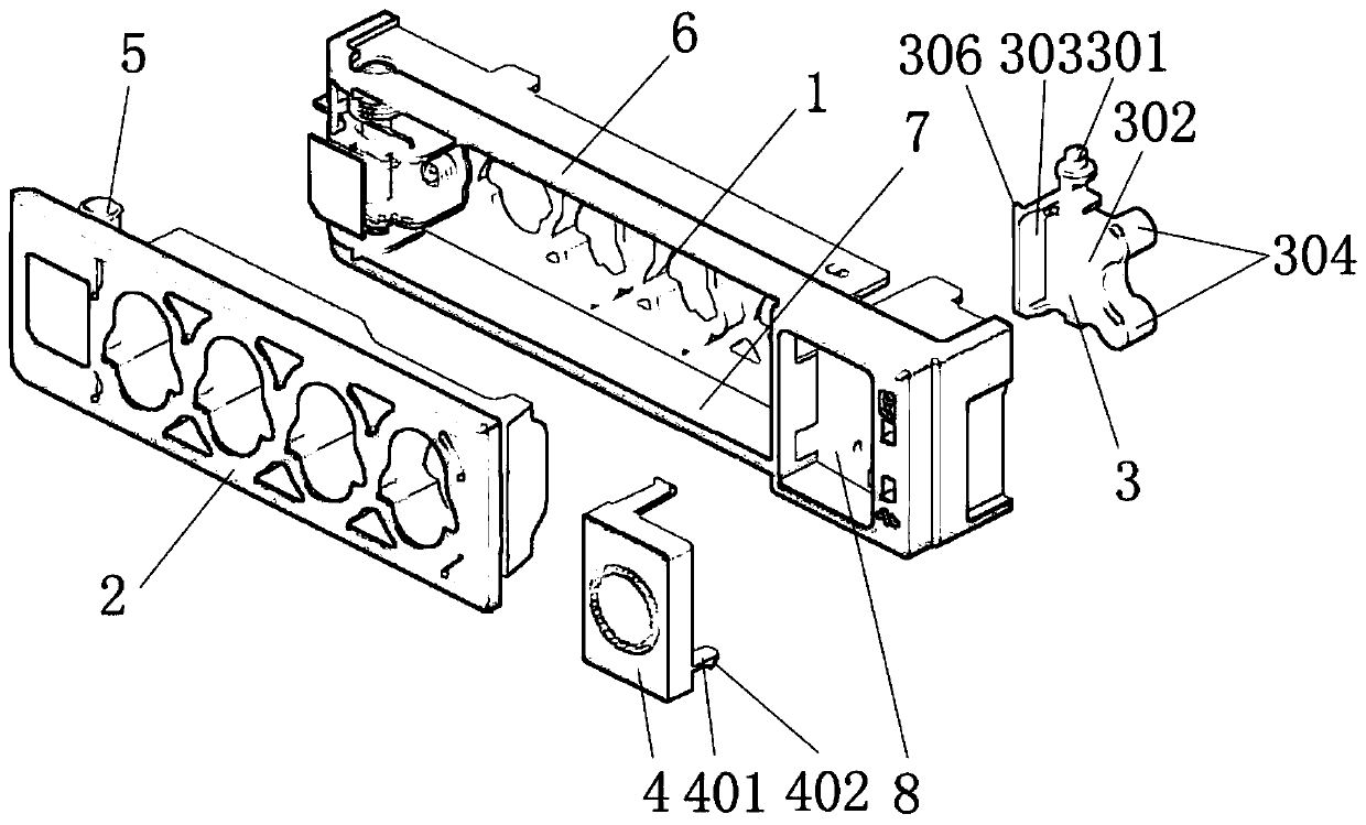 Server case and hard disk bracket module locking and unlocking mechanism thereof