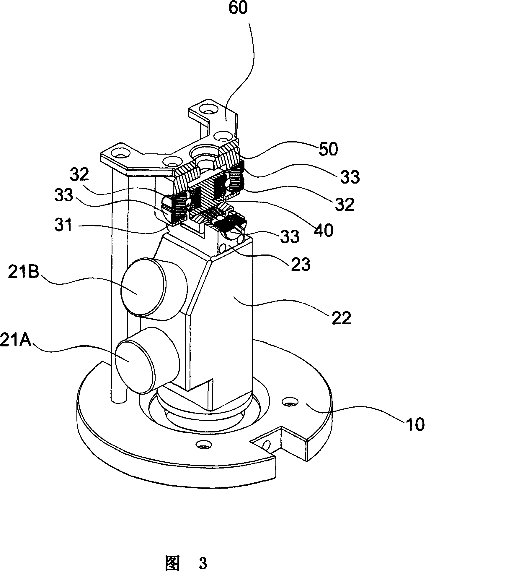 Axial direction free spin device