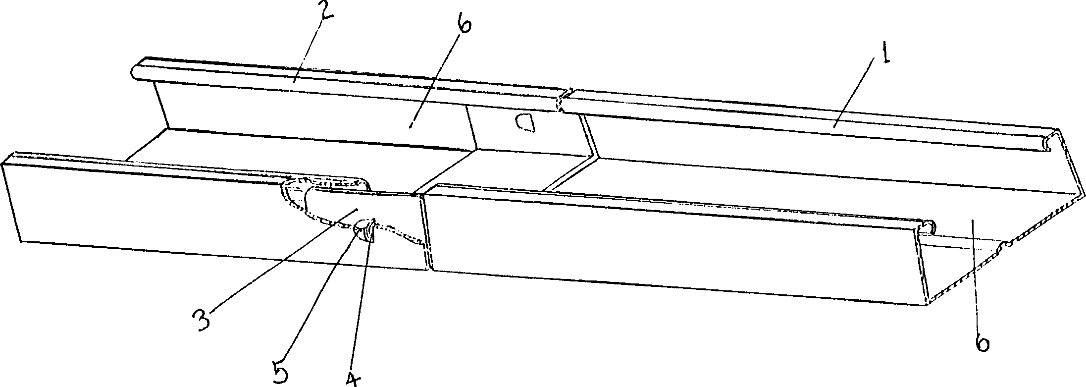 Light steel paired joist connection structure and its connection method