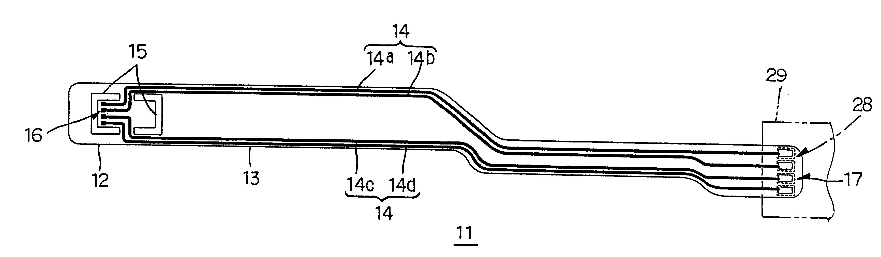 Suspension board with circuit